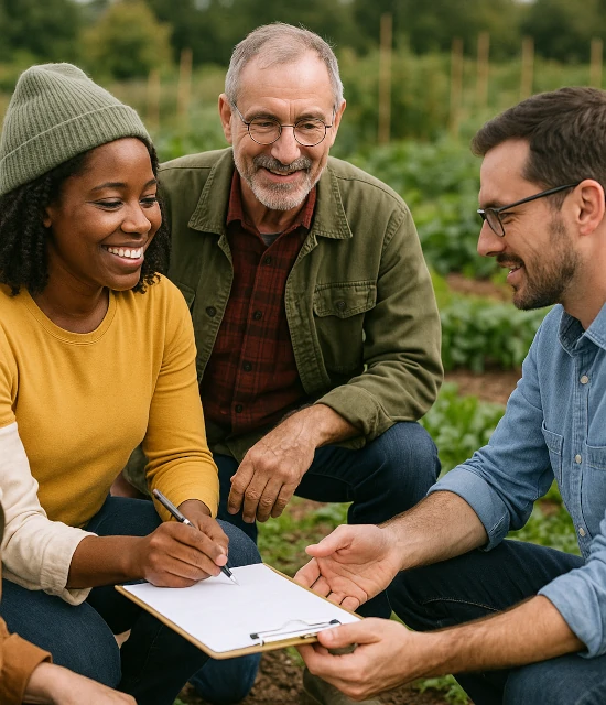 Nous nous engageons auprès des acteurs de l’Économie Sociale et Solidaire et de l’Agroécologie.